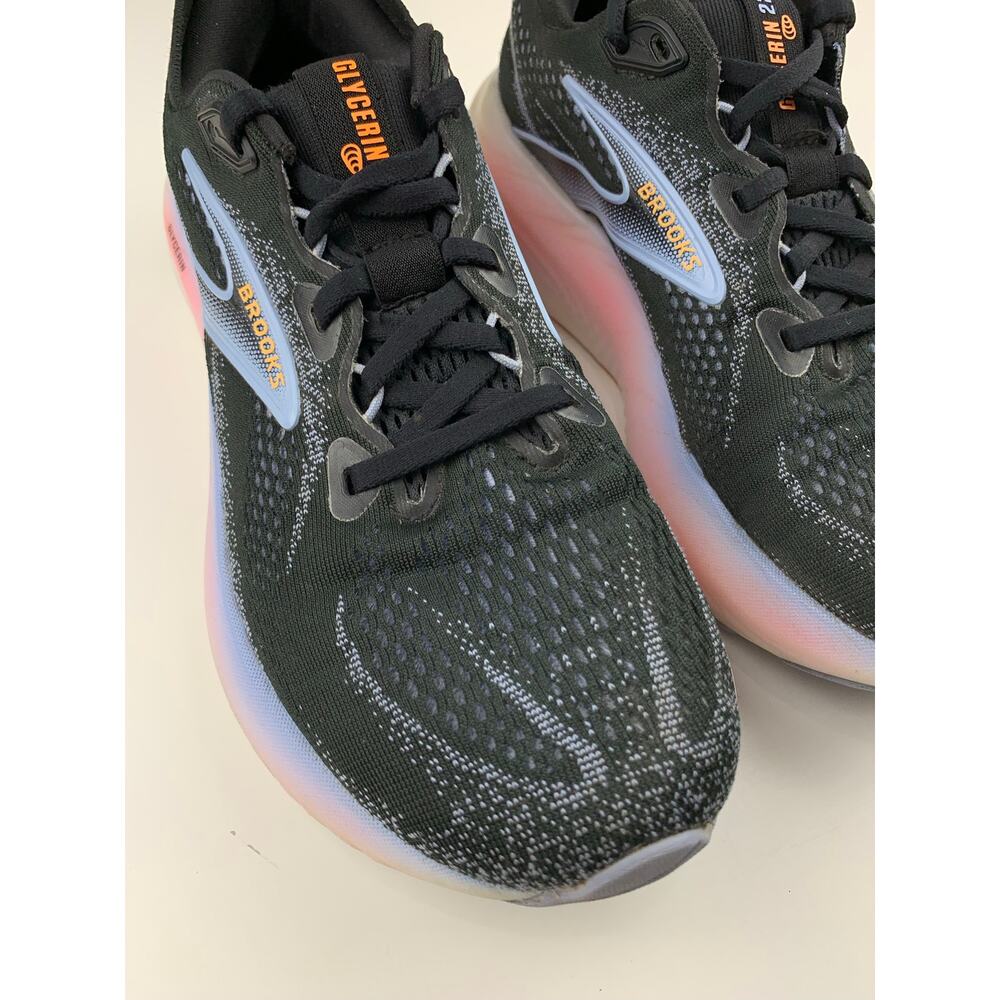Brooks Glycerin 22 Running Shoes Black Pink Lace Up Sneakers Women's 7 - Picture 4 of 12
